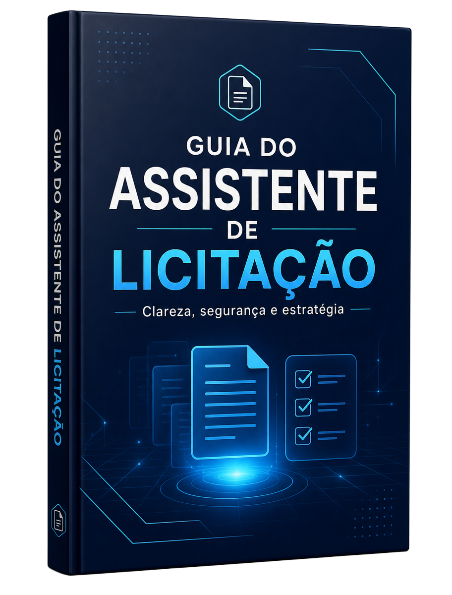 Capa do e-book Guia do Assistente de Licitação